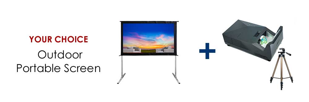 MosicGO Pick Your EDGE FREE® Fixed Frame Projector Screen