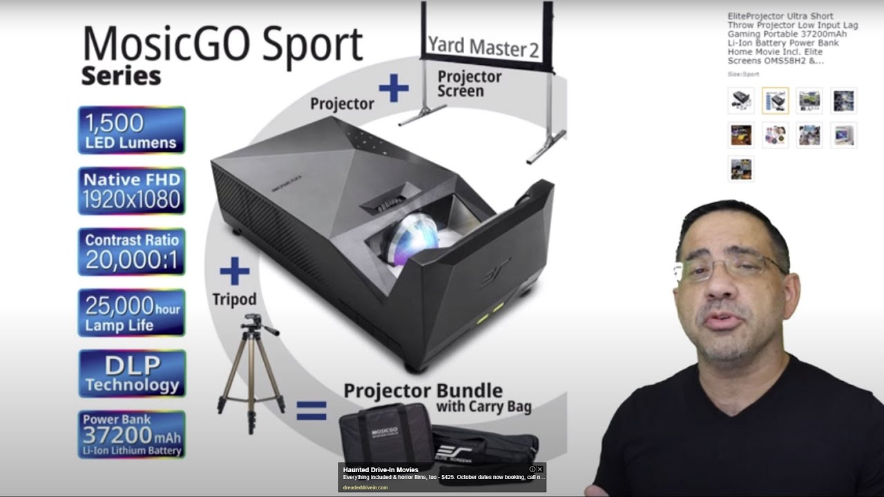 EBPMAN Tech Reviews The MosicGO® Outdoor UST Projector